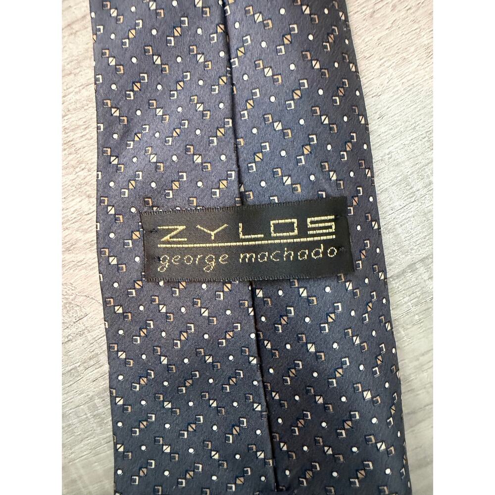 100% Silk George Machado Zylos Tie Imported from Italy